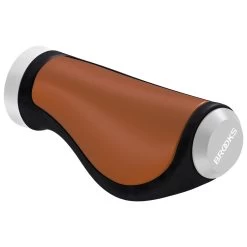 Brooks England - Ergonomic Leather Grip 100/130 - Bike Grips -Bicycle Cycling Equipment Shop brooks england ergonomic leather grip 100 130 bike grips 2