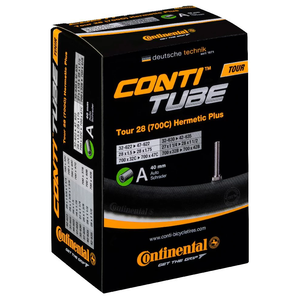 Continental - Tour Tube Hermetic Plus 28' RE (32-622-47-622) - Inner Tube 1 Continental - Tour Tube Hermetic Plus 28' RE (32-622-47-622) - Inner Tube