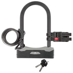 M-Wave - Bügelschloss Mit Spiralgabel B & S - Bike Lock -Bicycle Cycling Equipment Shop m wave buegelschloss mit spiralgabel b s bike lock detail 5